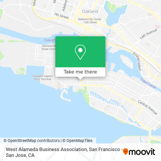 West Alameda Business Association map