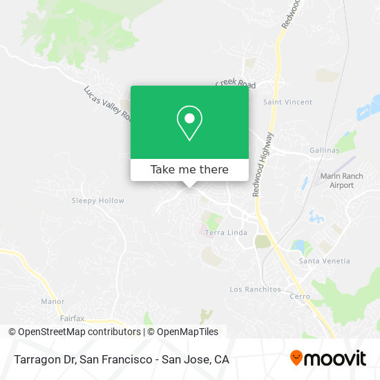 Tarragon Dr map