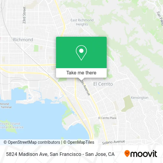 Mapa de 5824 Madison Ave