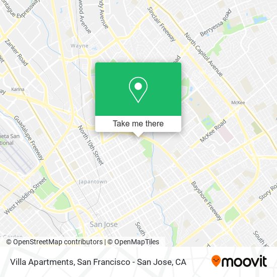 Villa Apartments map