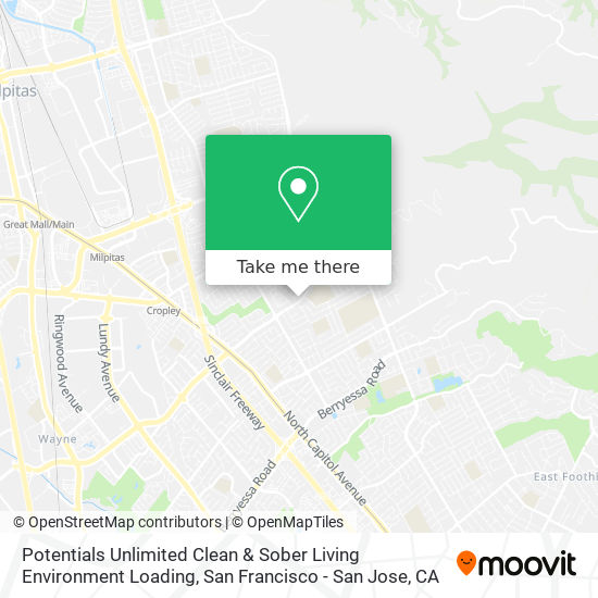 Potentials Unlimited Clean & Sober Living Environment Loading map