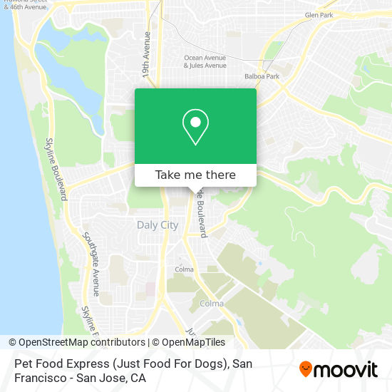 Pet Food Express (Just Food For Dogs) map