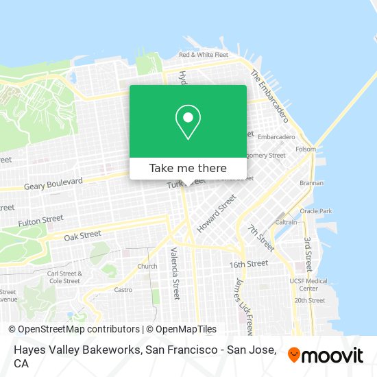 Hayes Valley Bakeworks map
