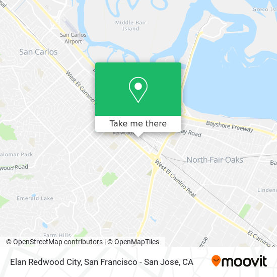 Elan Redwood City map