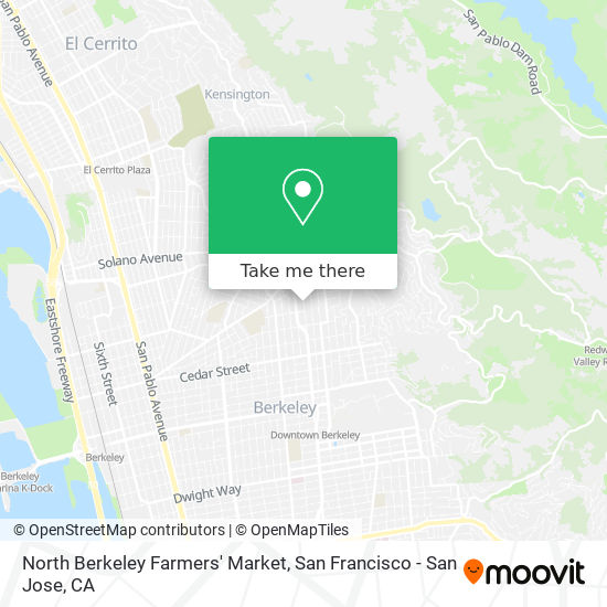 Mapa de North Berkeley Farmers' Market