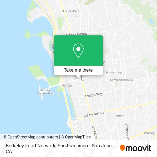 Berkeley Food Network map
