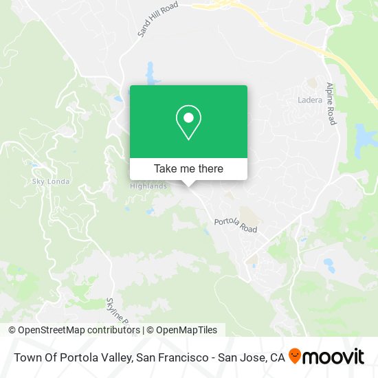 Mapa de Town Of Portola Valley