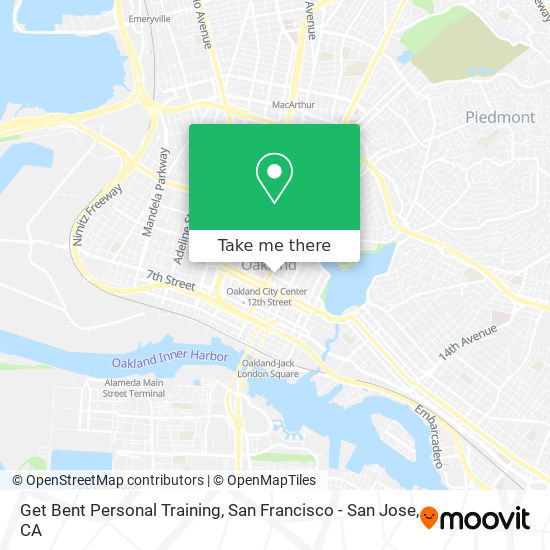 Get Bent Personal Training map