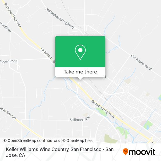 Keller Williams Wine Country map