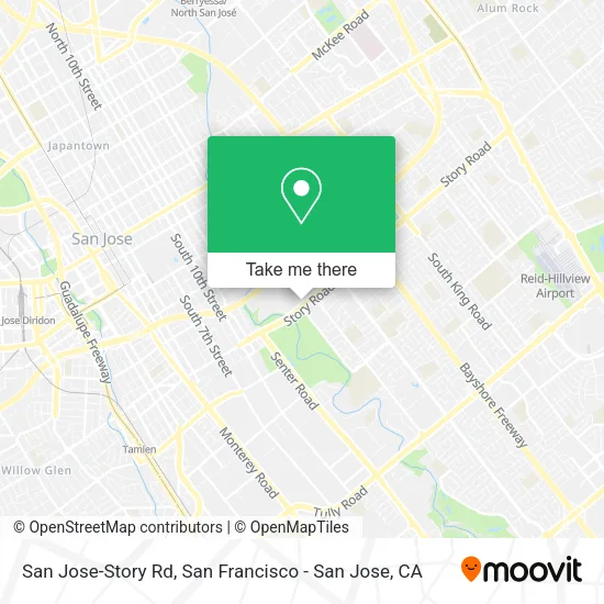 San Jose-Story Rd map