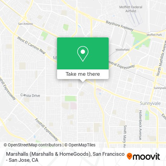 Marshalls (Marshalls & HomeGoods) map