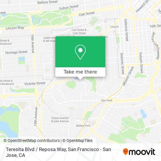 Teresita Blvd / Reposa Way map