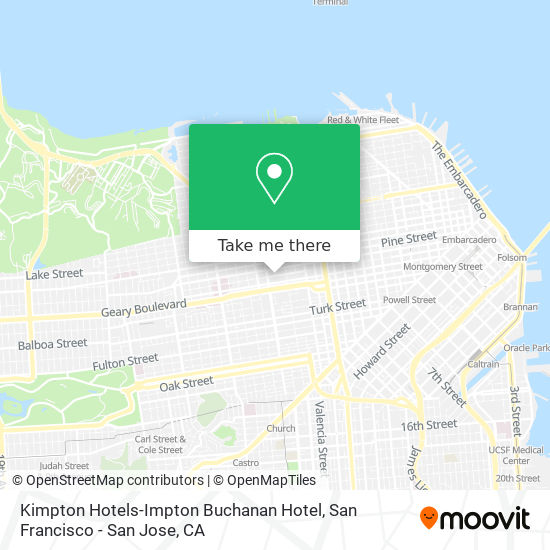 Mapa de Kimpton Hotels-Impton Buchanan Hotel