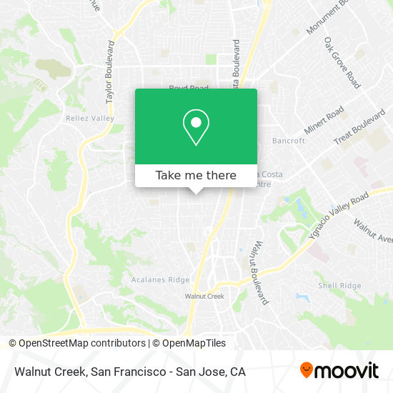 Walnut Creek map