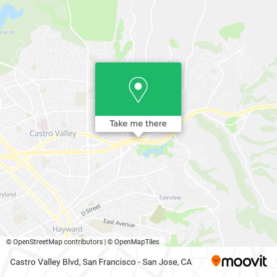 Mapa de Castro Valley Blvd