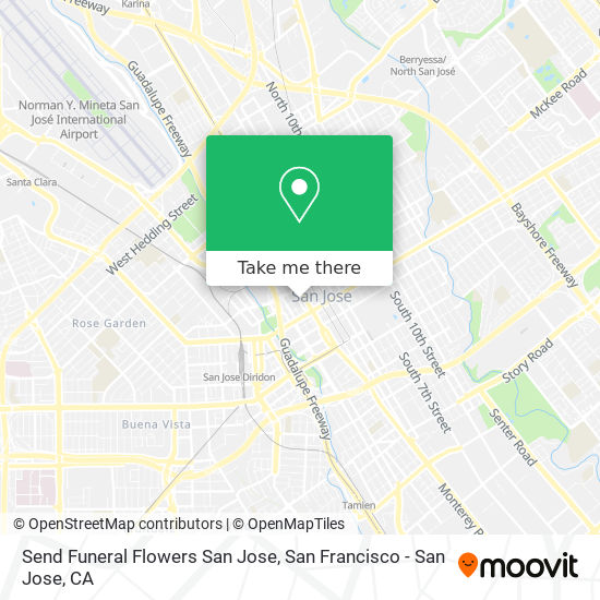 Mapa de Send Funeral Flowers San Jose