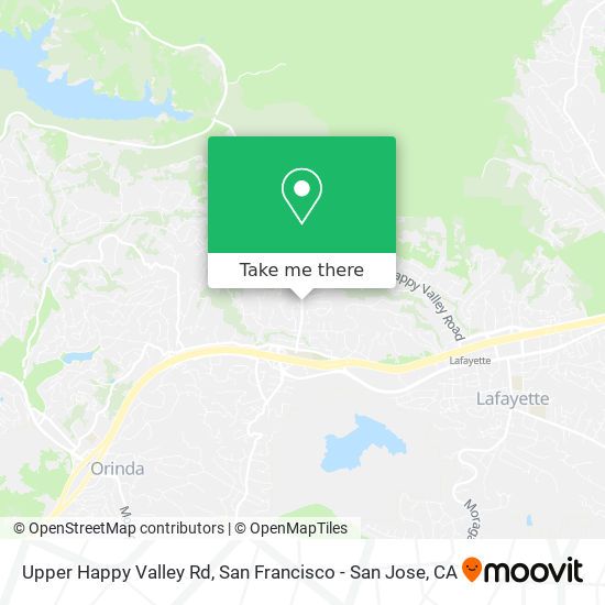 Upper Happy Valley Rd map