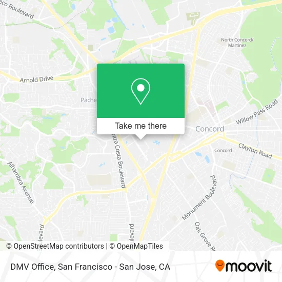 Mapa de DMV Office