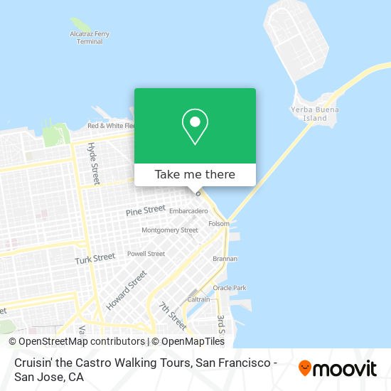 Cruisin' the Castro Walking Tours map