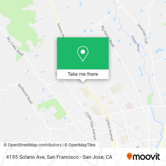 Mapa de 4195 Solano Ave