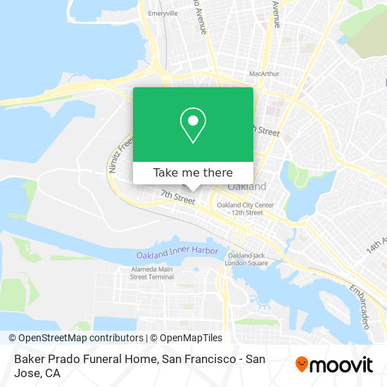 Baker Prado Funeral Home map