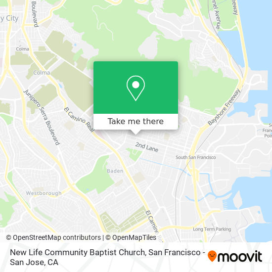 New Life Community Baptist Church map