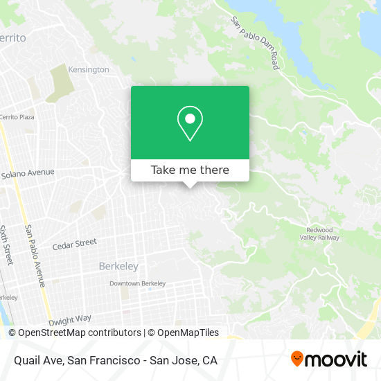 Quail Ave map