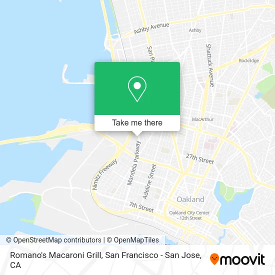 Mapa de Romano's Macaroni Grill