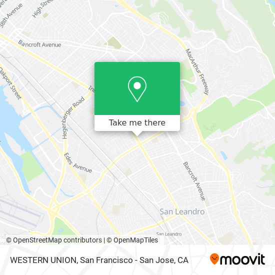 WESTERN UNION map