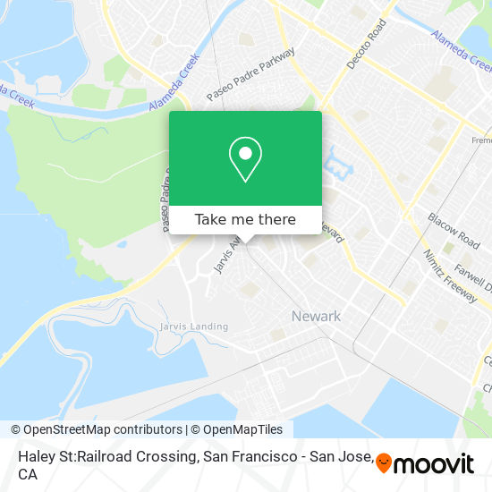 Haley St:Railroad Crossing map