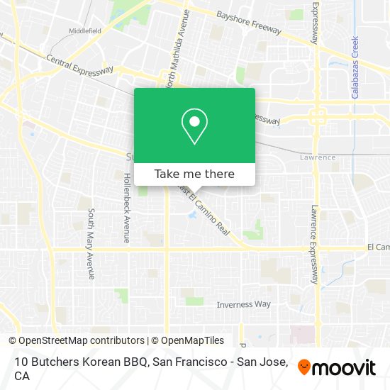 10 Butchers Korean BBQ map