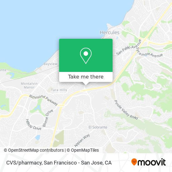 Mapa de CVS/pharmacy