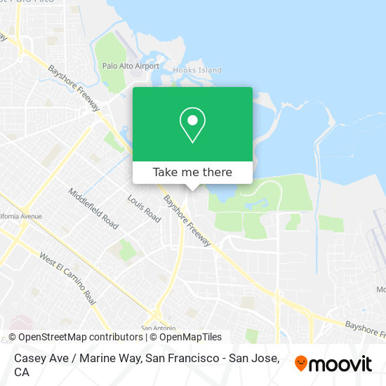 Casey Ave / Marine Way map