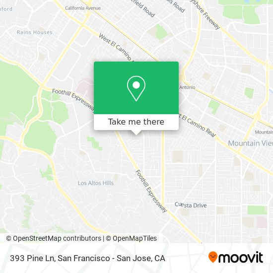 Mapa de 393 Pine Ln