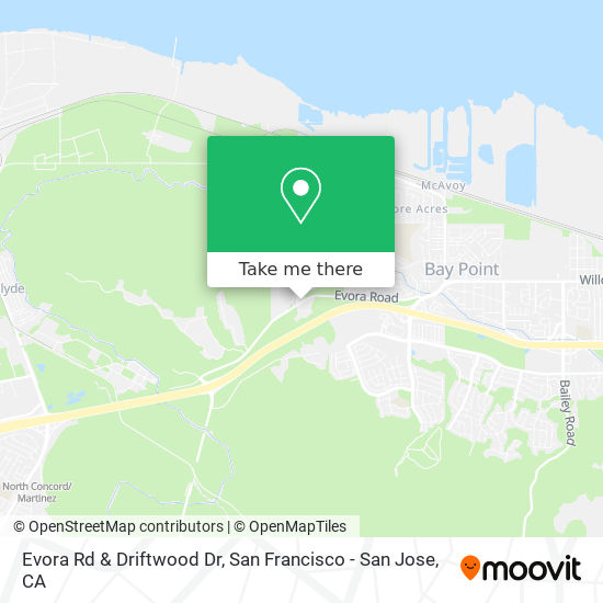 Evora Rd & Driftwood Dr map