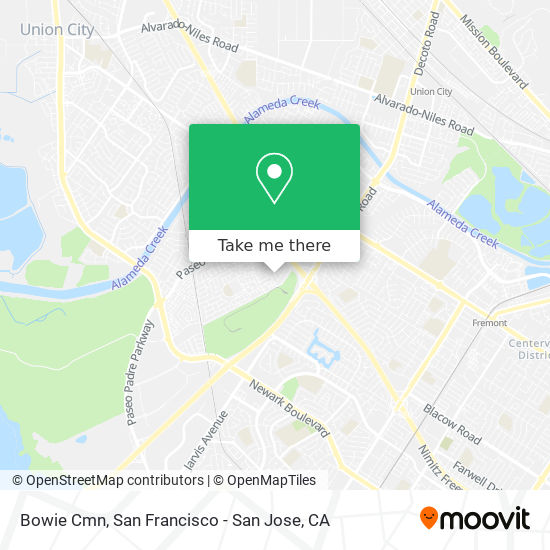 Bowie Cmn map