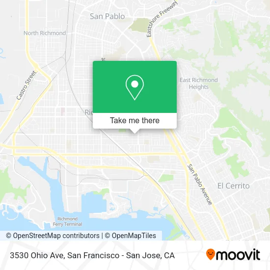 Mapa de 3530 Ohio Ave
