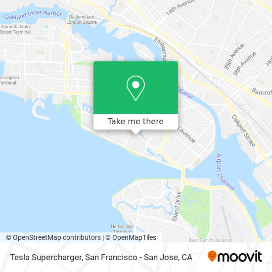 Tesla Supercharger map