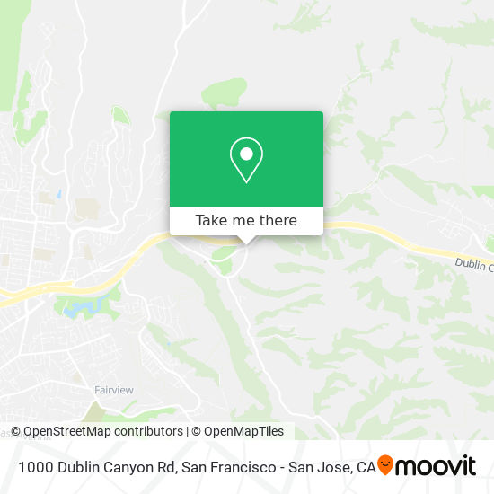 Mapa de 1000 Dublin Canyon Rd