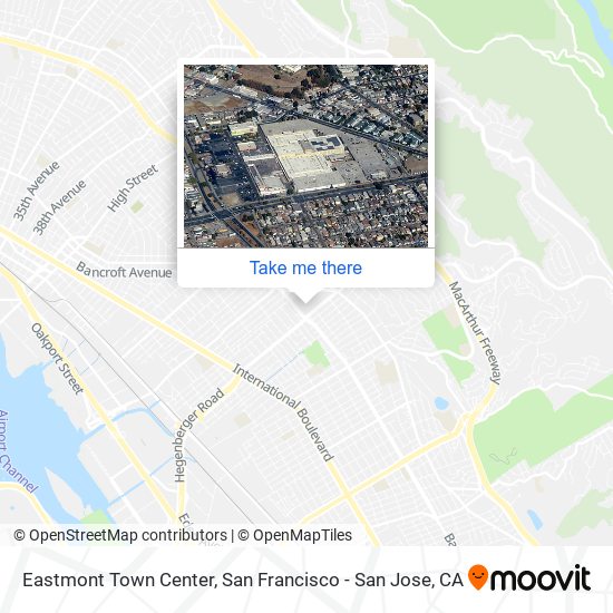 Eastmont Town Center map