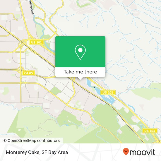 Monterey Oaks map