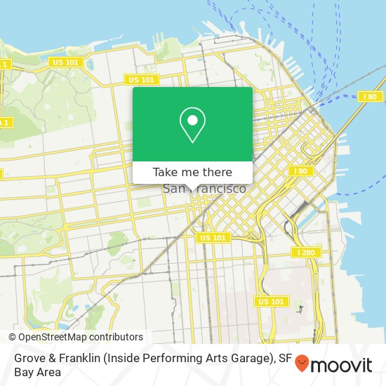 Grove & Franklin (Inside Performing Arts Garage) map