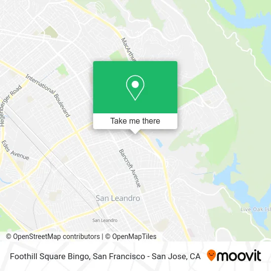 Foothill Square Bingo map