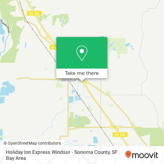 Holiday Inn Express Windsor - Sonoma County map