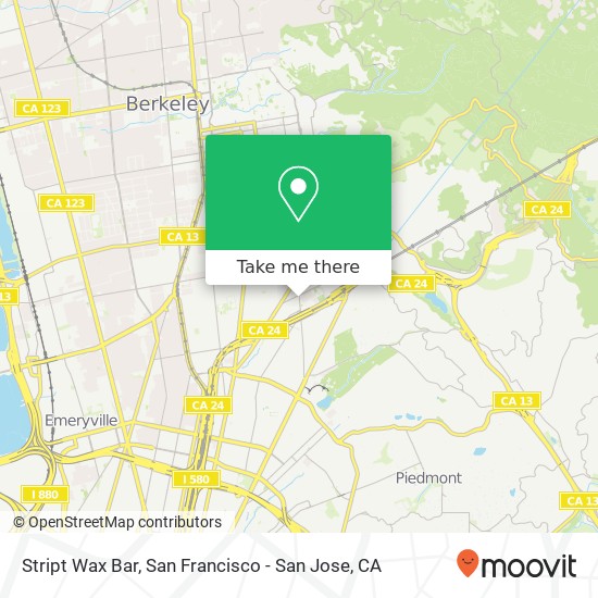 Mapa de Stript Wax Bar
