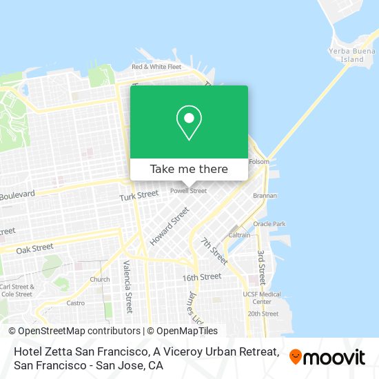 Hotel Zetta San Francisco, A Viceroy Urban Retreat map