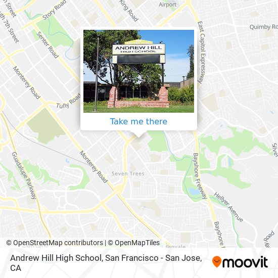 Mapa de Andrew Hill High School
