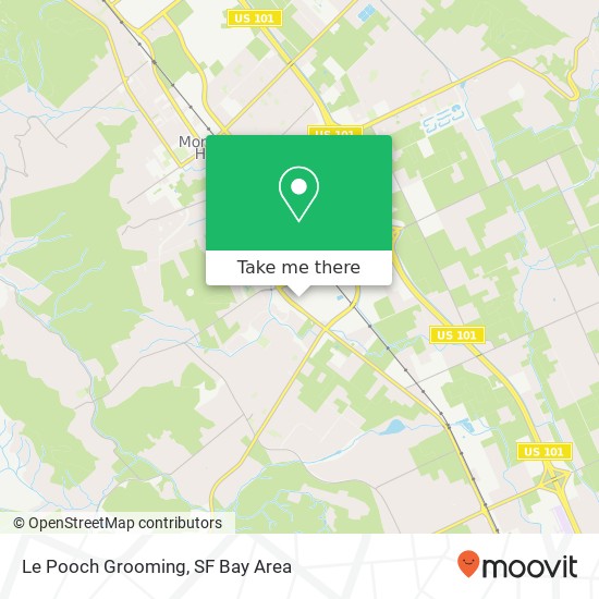 Le Pooch Grooming map