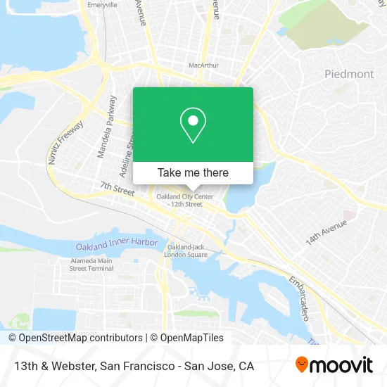 13th & Webster map