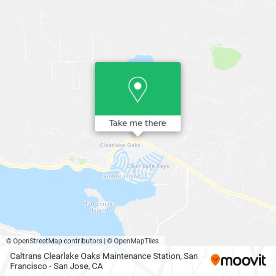 Mapa de Caltrans Clearlake Oaks Maintenance Station